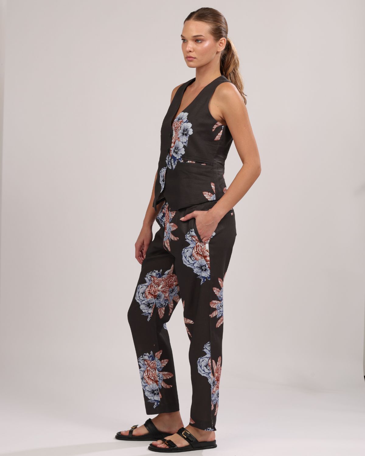 Pant Tiger Bloom Grey