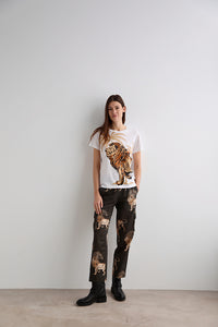 T-Shirt Lion Palms White