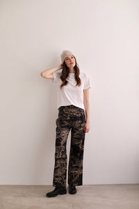 T-Shirt Cheetah White