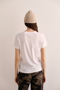 T-Shirt Cheetah White