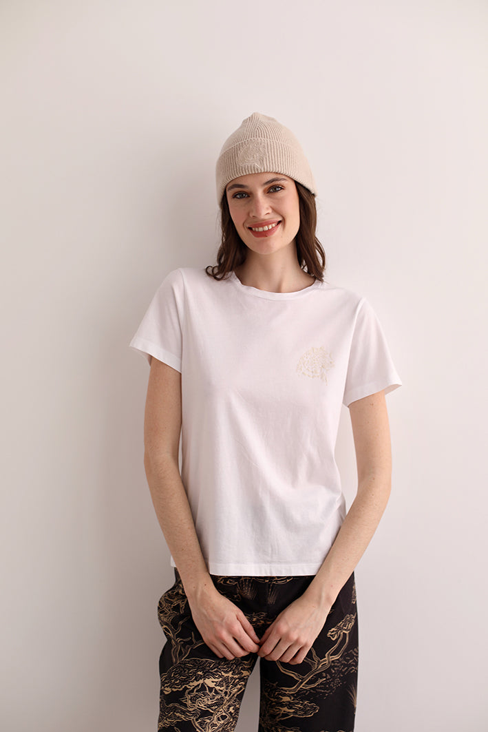T-Shirt Cheetah White