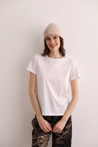 T-Shirt Cheetah White