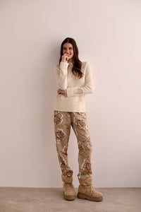 Hoodie Cheetah Cream