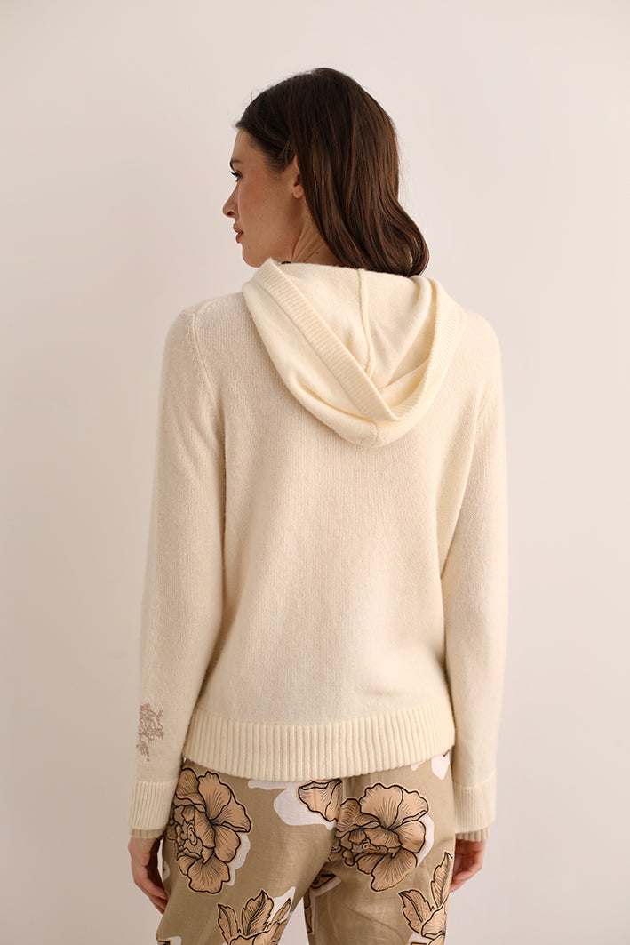 Hoodie Cheetah Cream