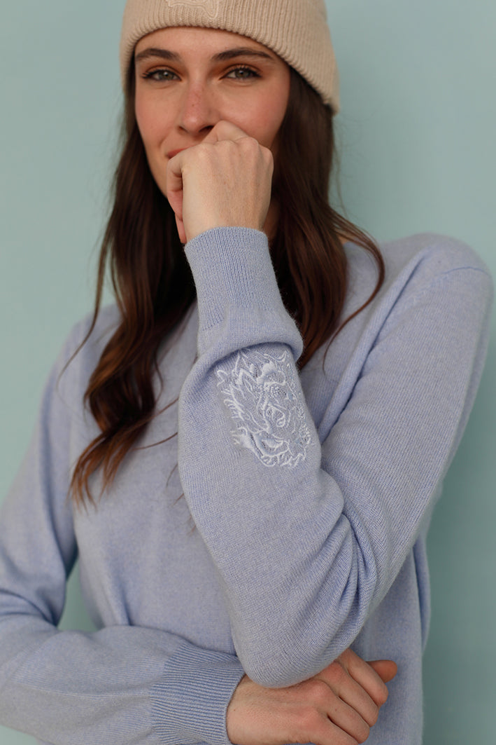 Sweater Lion Light Blue
