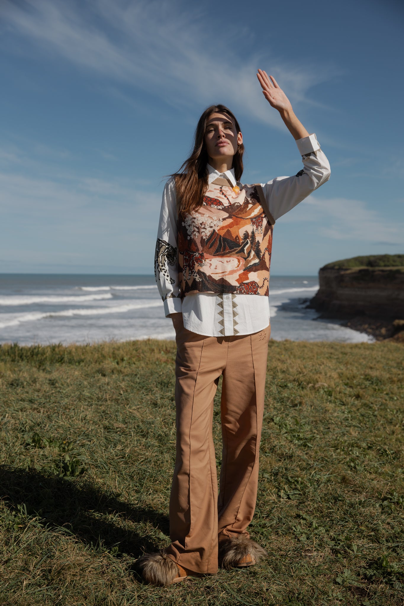 Pant Wild Side Landscape Camel