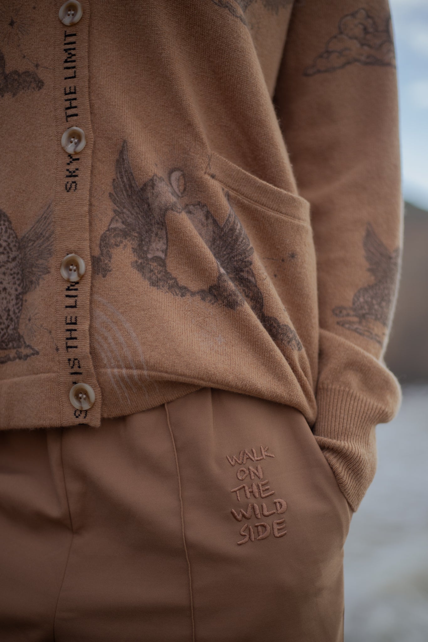 Pant Wild Side Landscape Camel