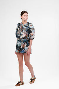 Balloon Shirt Snow Leopard Blue