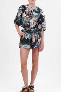 Balloon Shirt Snow Leopard Blue