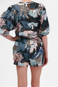 Balloon Shirt Snow Leopard Blue