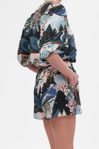 Short Snow Leopard Blue