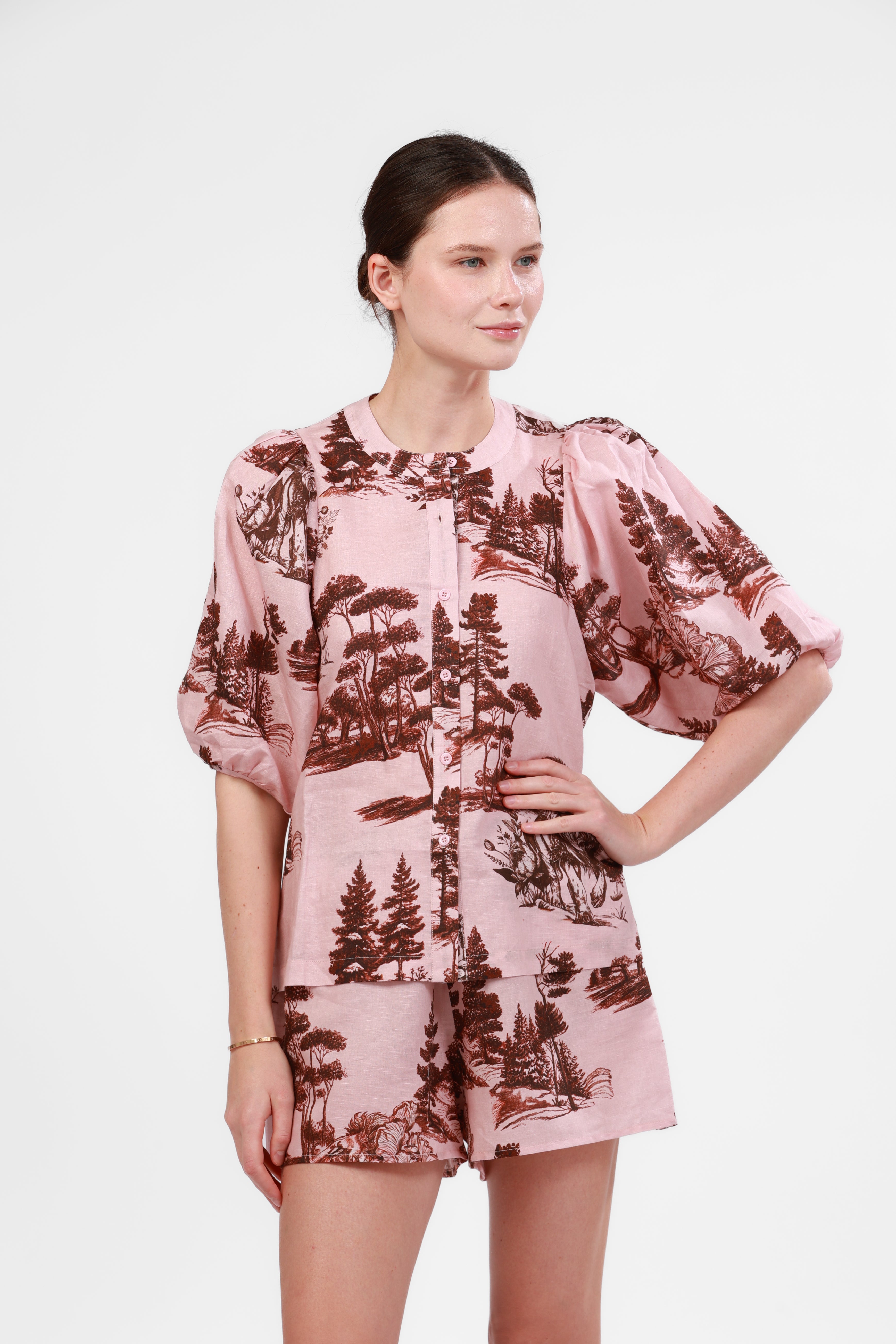 Balloon Shirt Landscape Rose