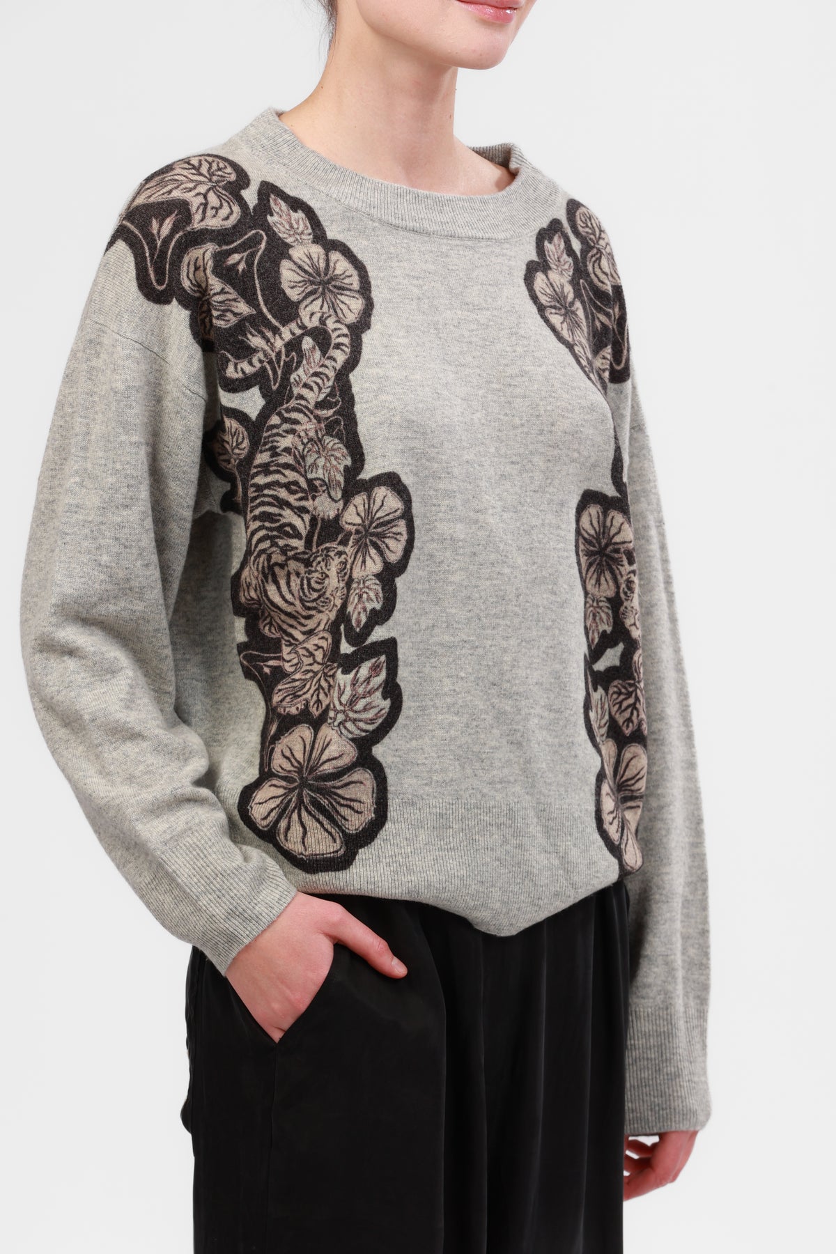 Sweater Blossom Grey | lassurenas