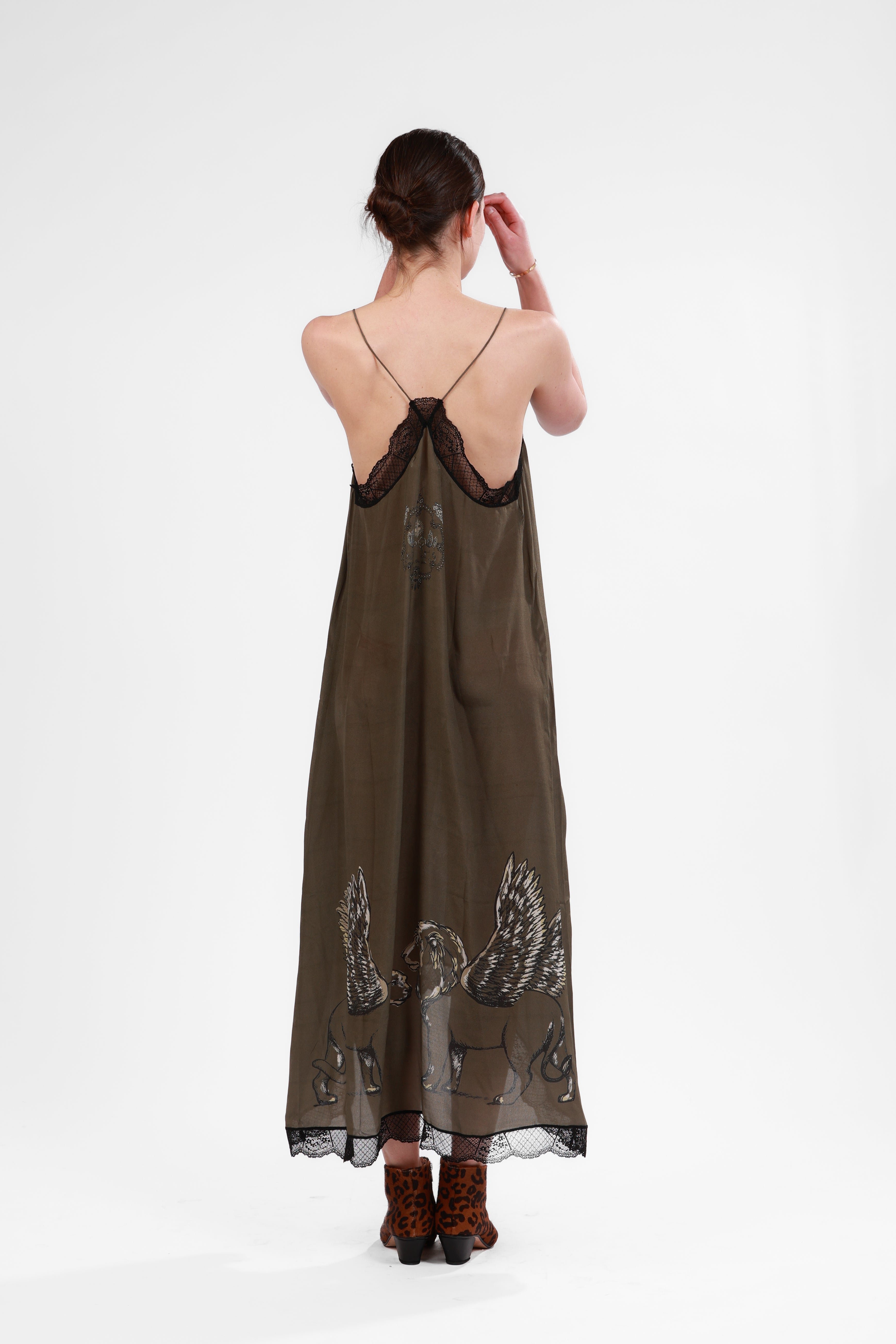 Silk Dress Italian Coast Green