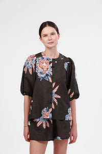 Balloon Shirt Tiger Bloom Grey