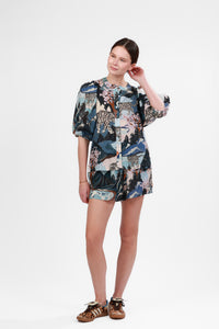 Short Snow Leopard Blue