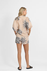 Short Tiger Bloom Beige