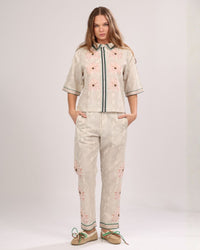 Short Sleeve Shirt Skin Flower