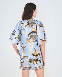 Short Bali Tiger Light Blue