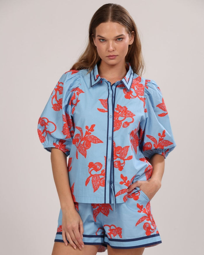 Poplin Shirt Fragola Light Blue
