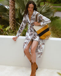 Tunic Lotus Tiger White