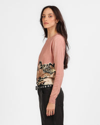 Sweater Cashmere Lotus Tiger Pink