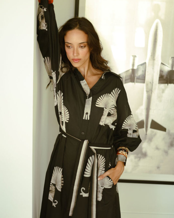 Tunic Cleo Panther Black