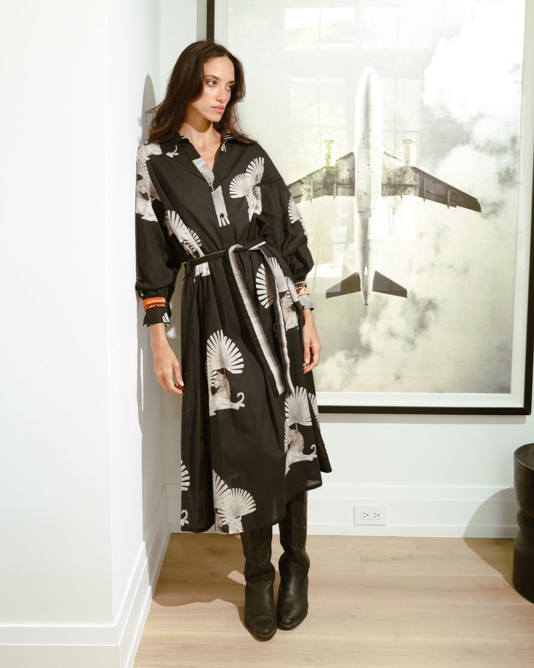 Tunic Cleo Panther Black