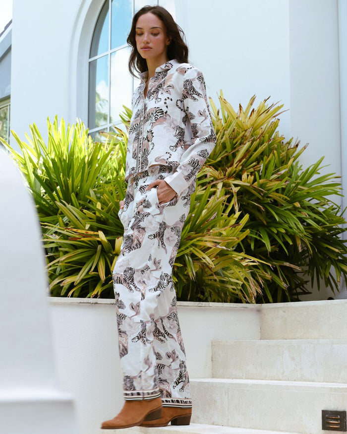 Pant Lotus Tiger Ecru