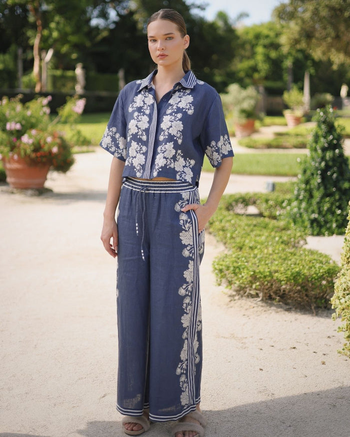 Pant Wild Flower Blue