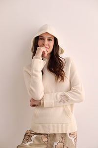 Hoodie Cheetah Cream