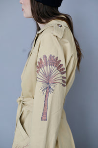 Trench Toile de Jouy Beige