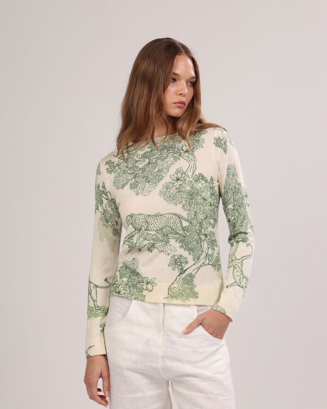 Sweater Cashmere Africa Green