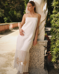 Dress Bali Tiger Palms White