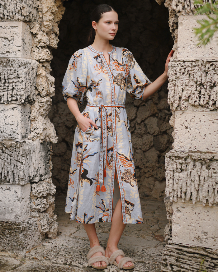 Tunic Bali Tiger Light Blue