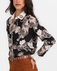 Shirt Lotus Tiger Black