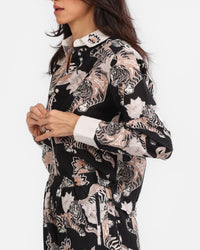 Shirt Lotus Tiger Black