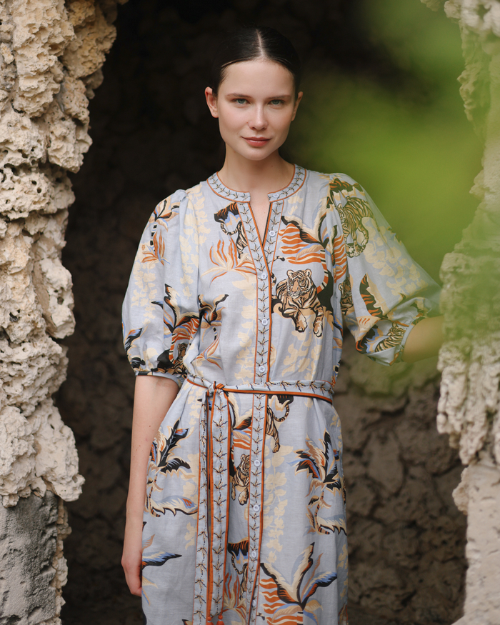 Tunic Bali Tiger Light Blue