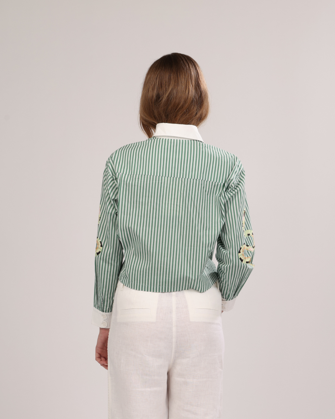 Poplin Shirt Snake Stripes