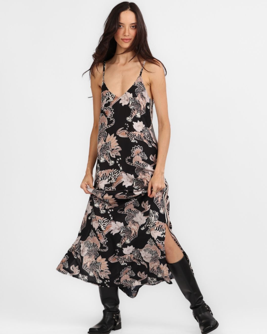 Dress Lotus Tiger Black