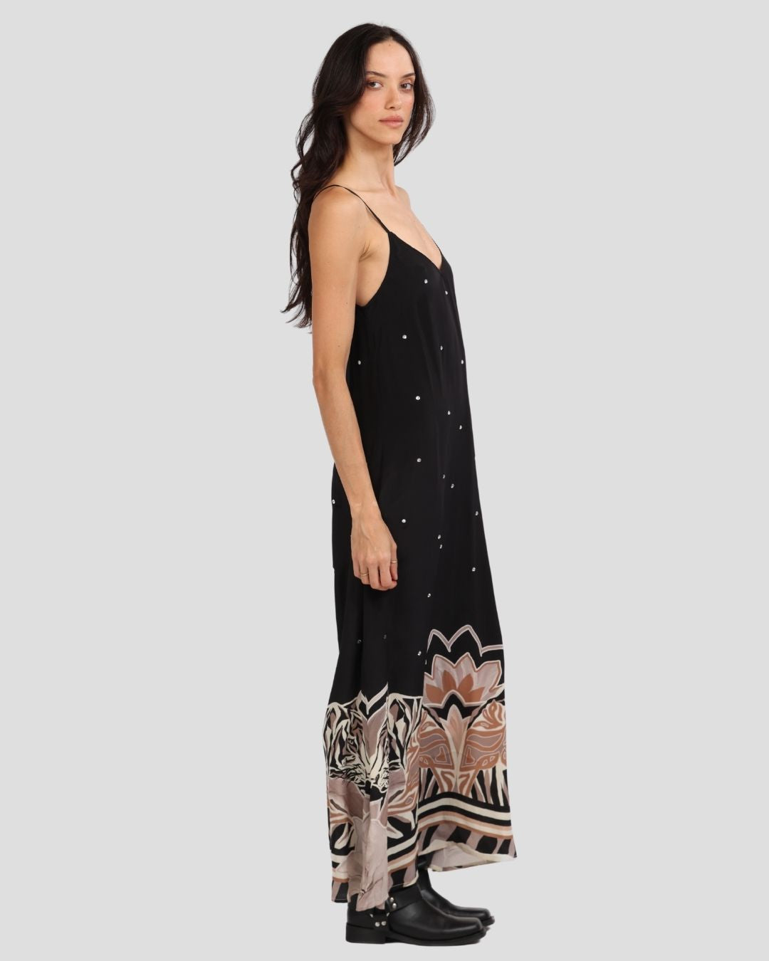 Silk Dress Lotus Tiger Eclipse