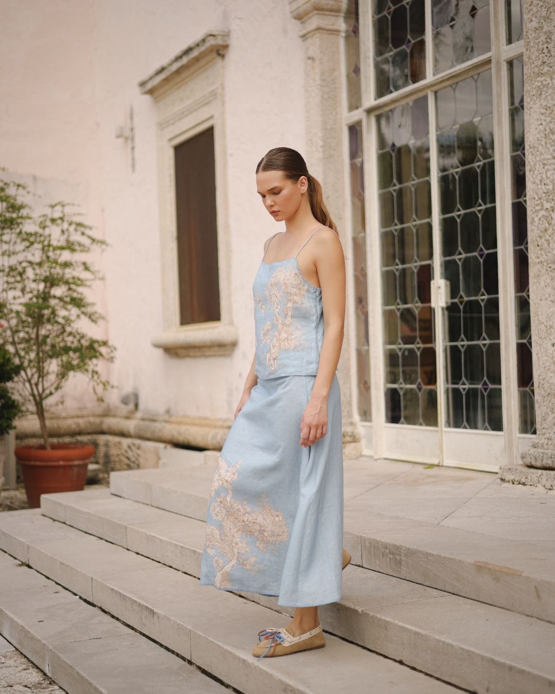Skirt Africa Light Blue