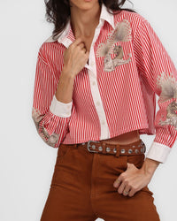 Shirt Stripes Cleo Panther Red