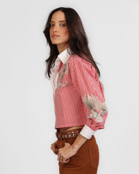 Shirt Stripes Cleo Panther Red