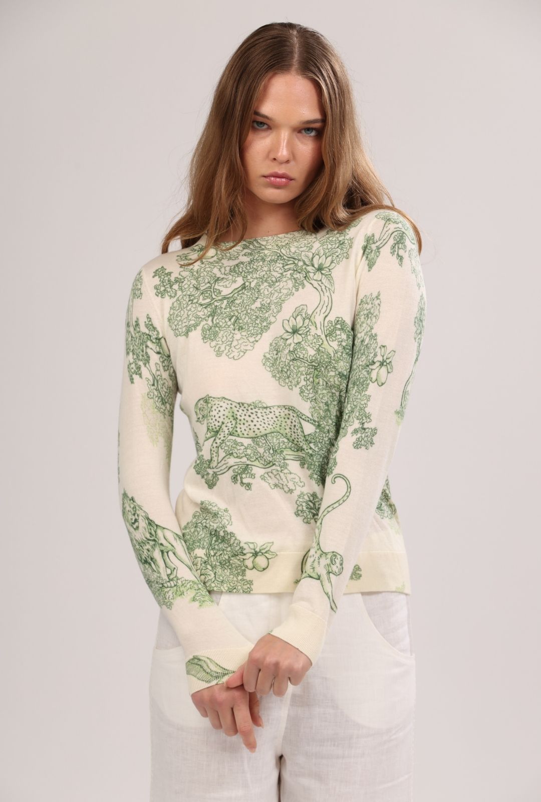 Sweater Cashmere Africa Green
