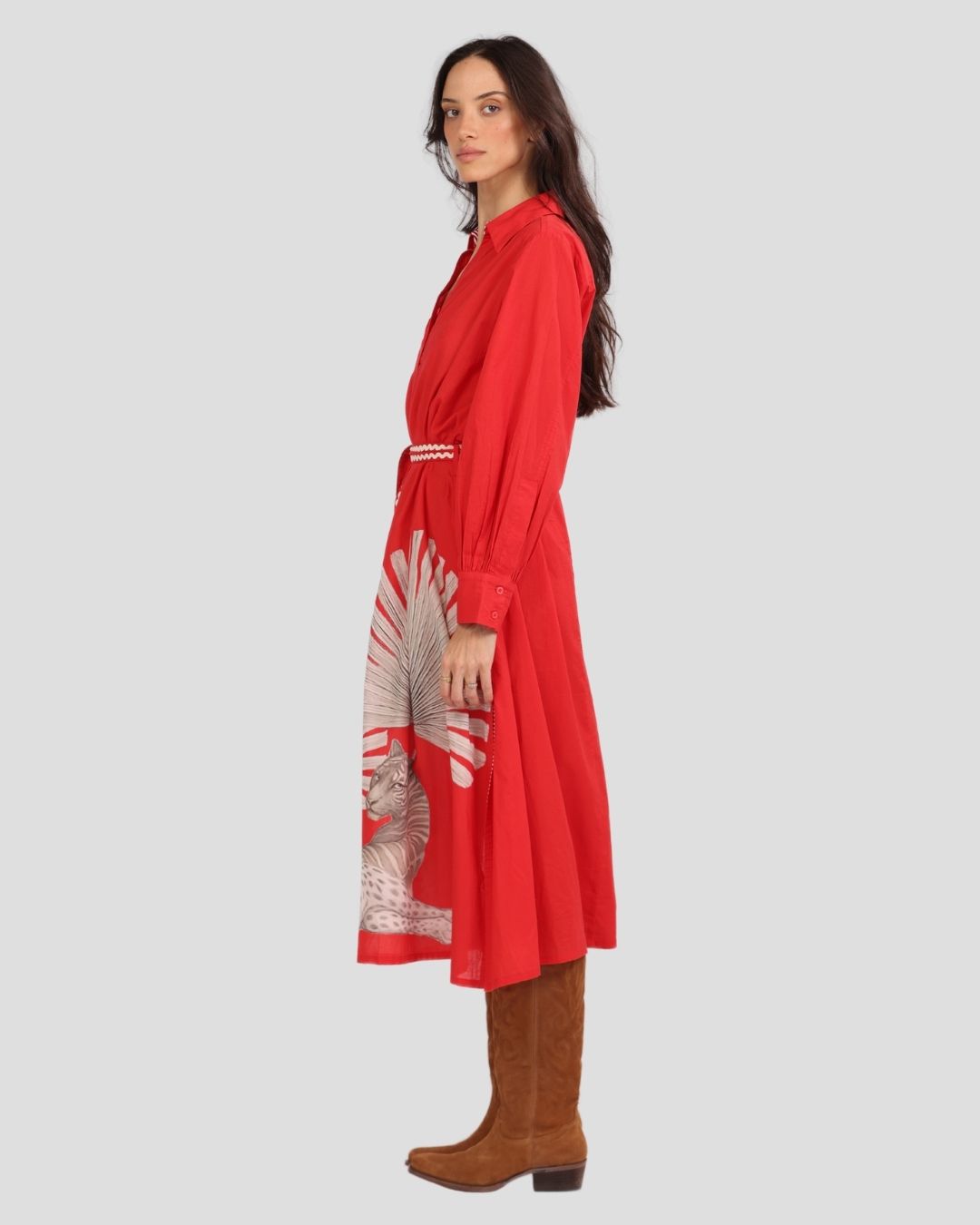 Tunic Cleo Panther Red