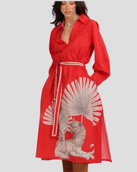Tunic Cleo Panther Red