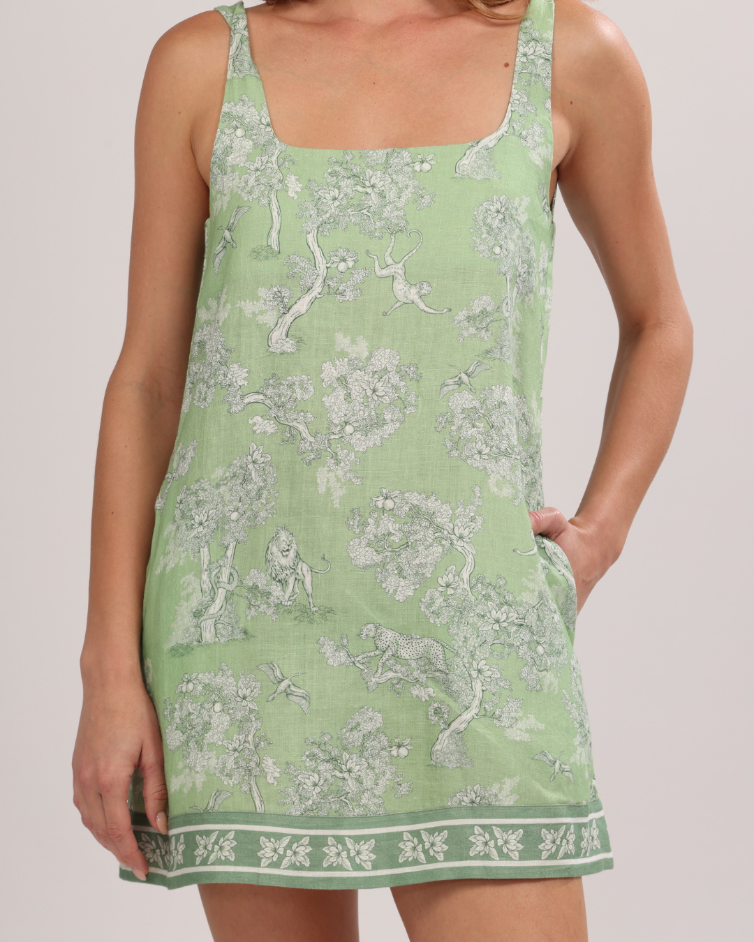 Short Dress Africa Green