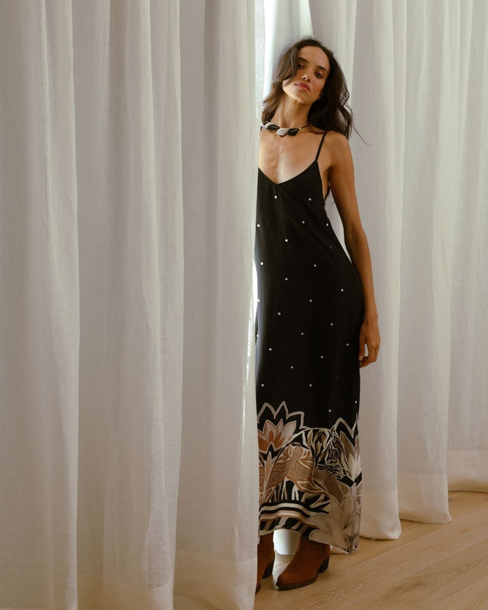 Silk Dress Lotus Tiger Eclipse