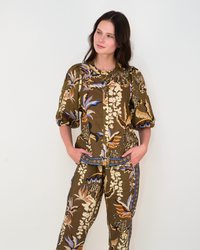Balloon Shirt Bali Tiger Green